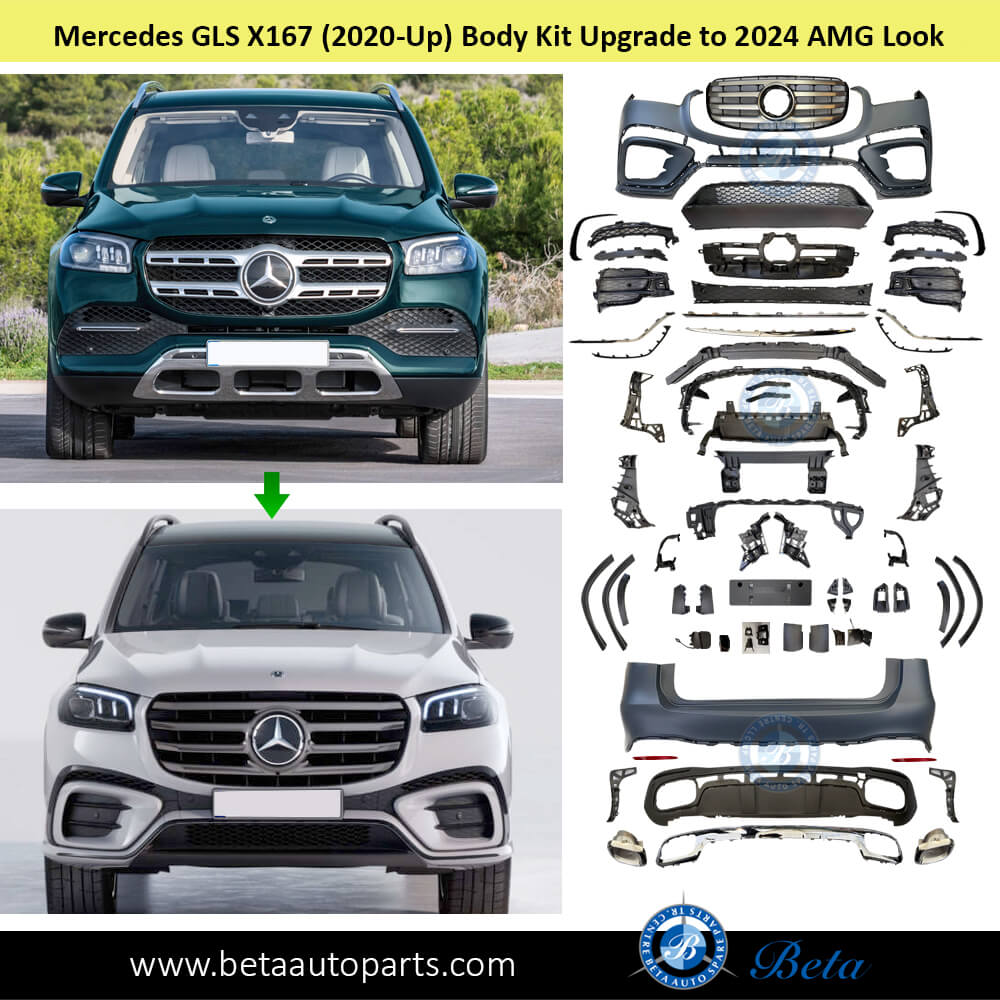 Normal AMG 2024 Look Body Kit for Mercedes GLS X167 2020-Up models Front Normal AMG 2024 Look Body Kit for Mercedes GLS X167 2020-Up models Front